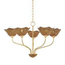 Mitzi by Hudson Valley Lighting H1101805-AGB - Kehlani Chandelier