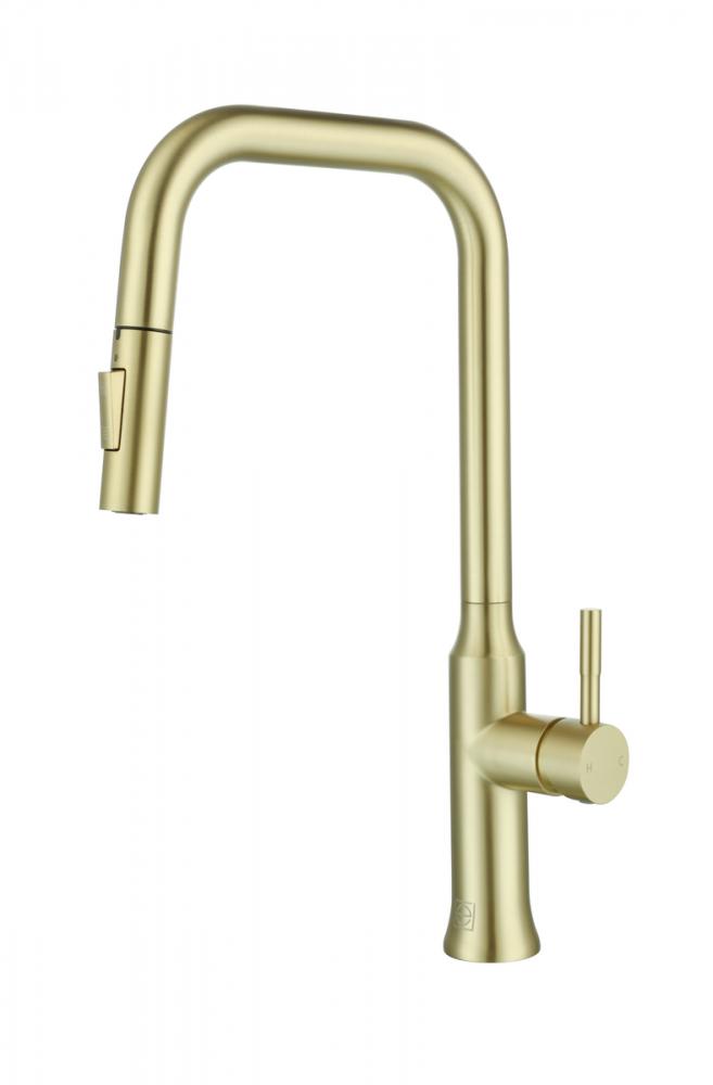 Kitchen Faucet 4 1/8"  × 1‘ 5-1/2" × 10 3/16" brushed gold