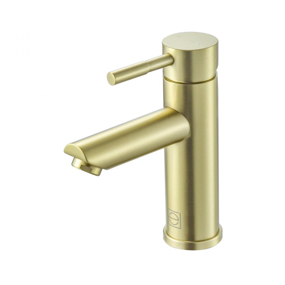 Vanity Faucet 1 15/16" × 6 3/4" × 5 11/16" brushed gold