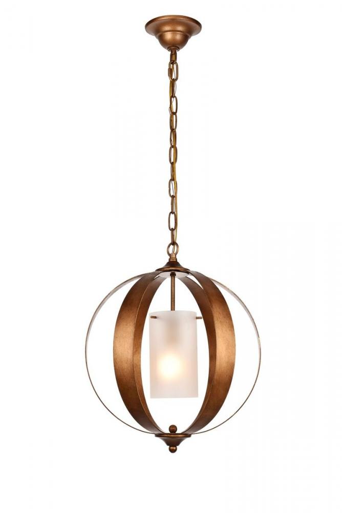 Marion Hang D15"H19"L1 Vintage Gold