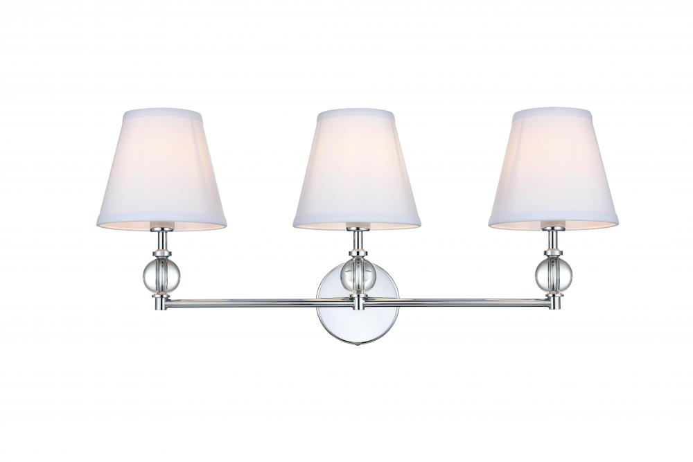 Bethany Wall sconce W27.2"E8.5"H12.5" Chrome