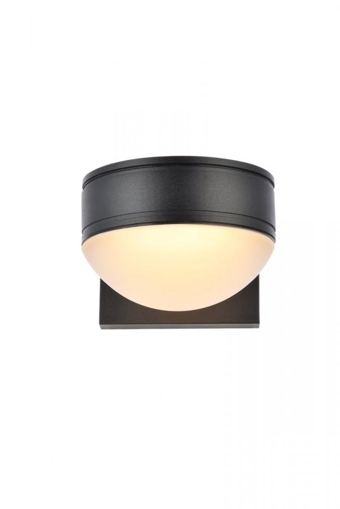 LED Wall Sconce D5''E6.5''H5.5'' Black