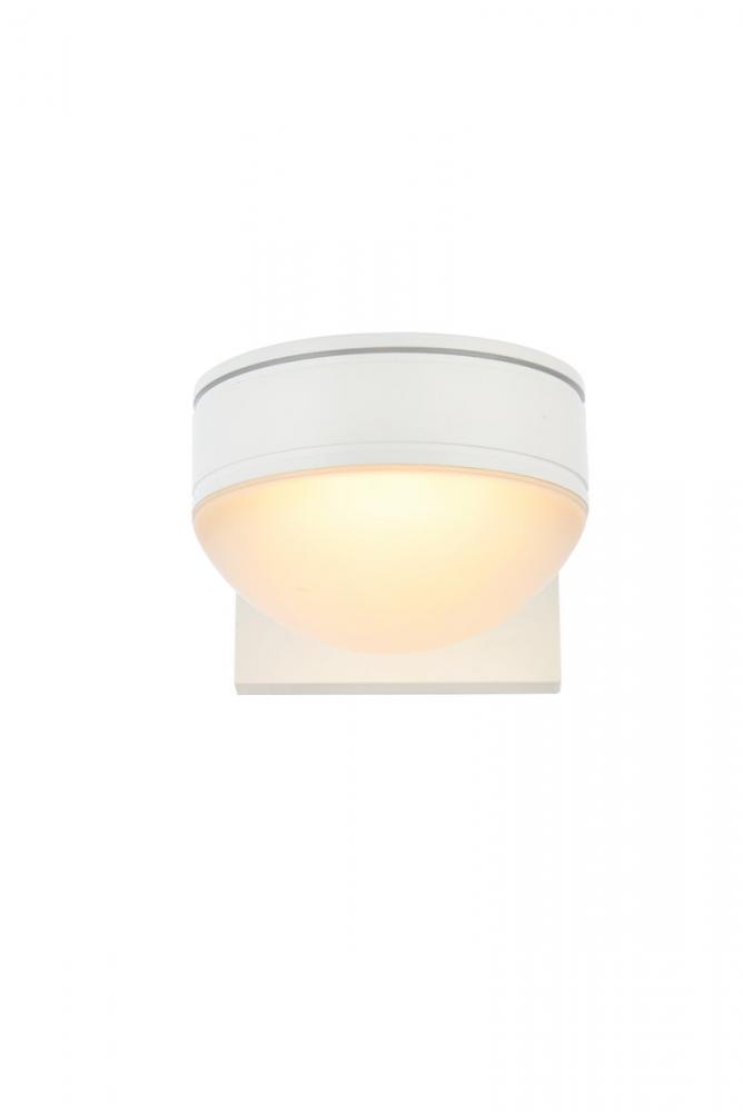LED Wall Sconce D5''E6.5''H5.5'' White