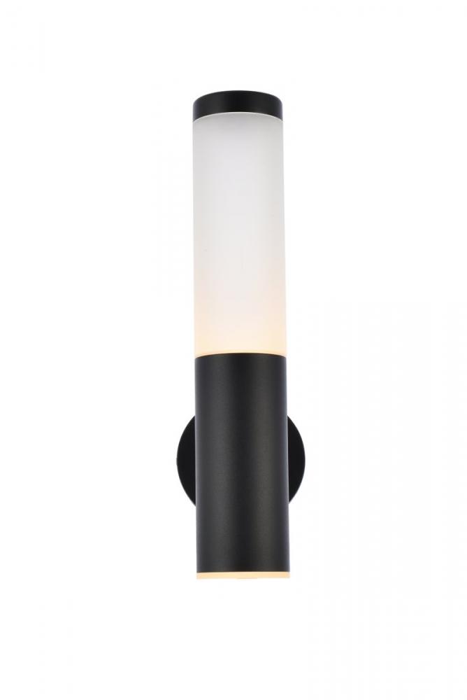 LED Wall Sconce W4.5''E4.5''H16'' Black