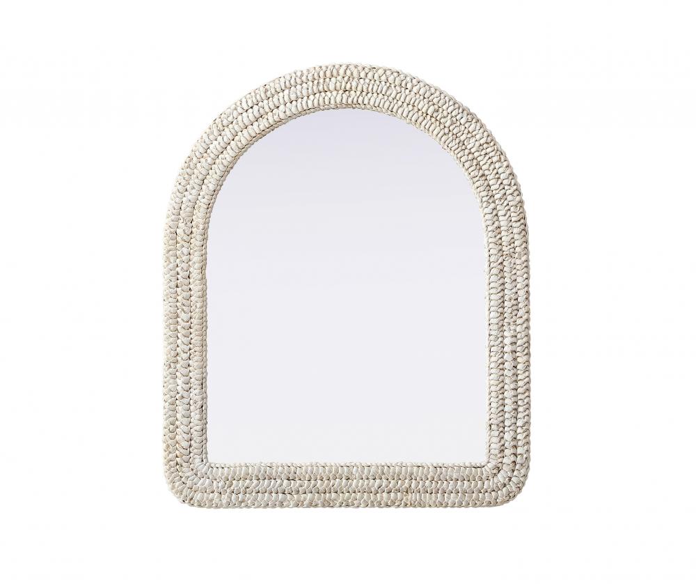 Jute Rope Mirror 30''x36'' Linen White