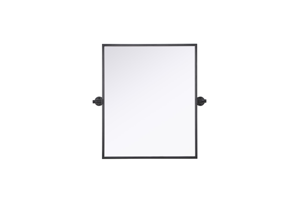 Metal Frame Mirror 20"W x 24"H Black