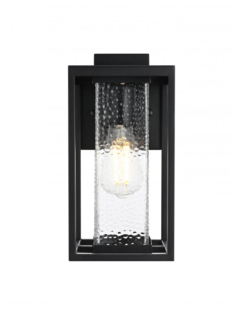Wall sconce W6" H11.5" E7" L1 Black