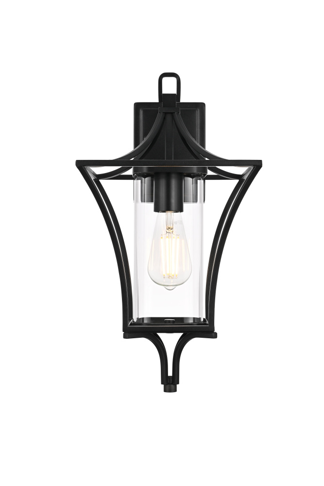Wall sconce W9.5" E10.5" H18.5" L1 Black (1Box)