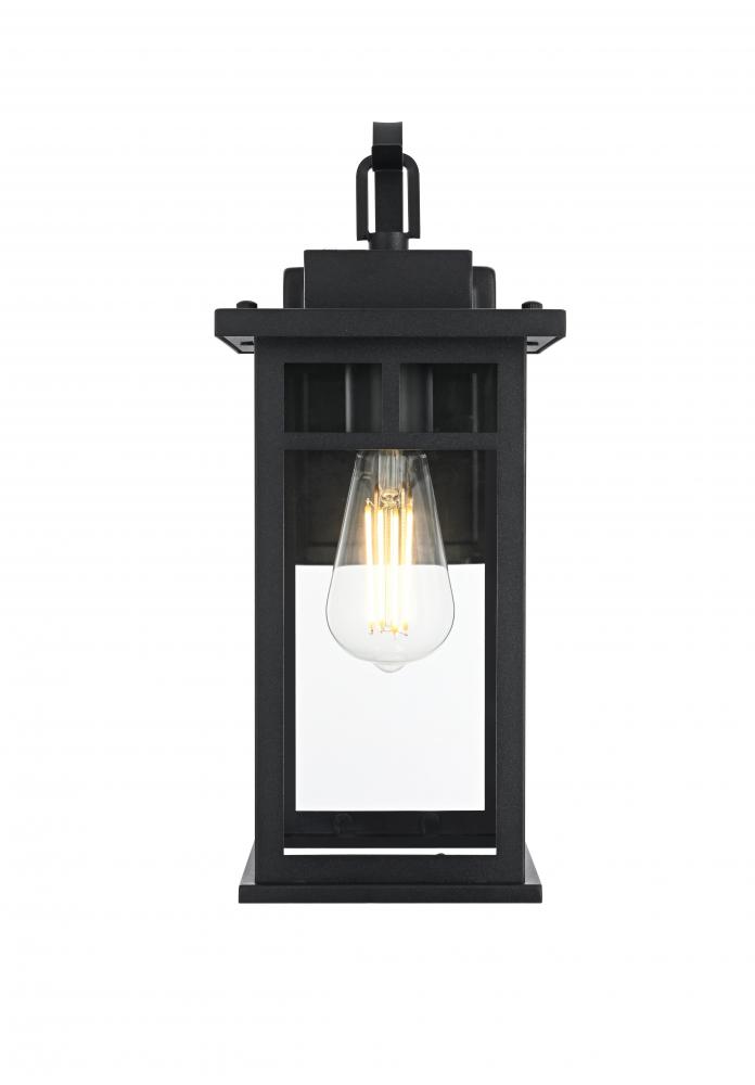 Wall sconce W6.5" H15.5" E7.5" L1 Black
