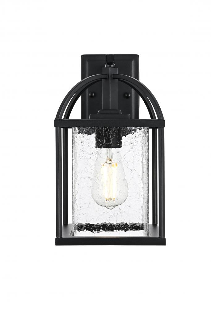 Wall sconce W7" H14" E9.5" L1 Black