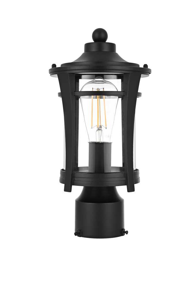 Artemis 13 inch Outdoor Post light in Black