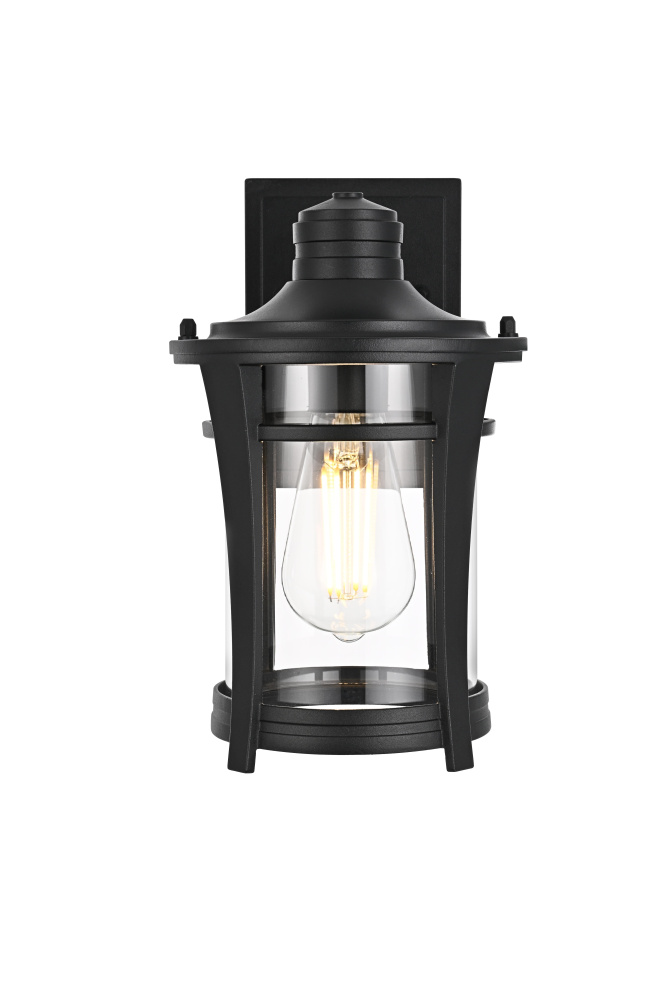 Artemis 11 inch Outdoor Wall sconce in Black