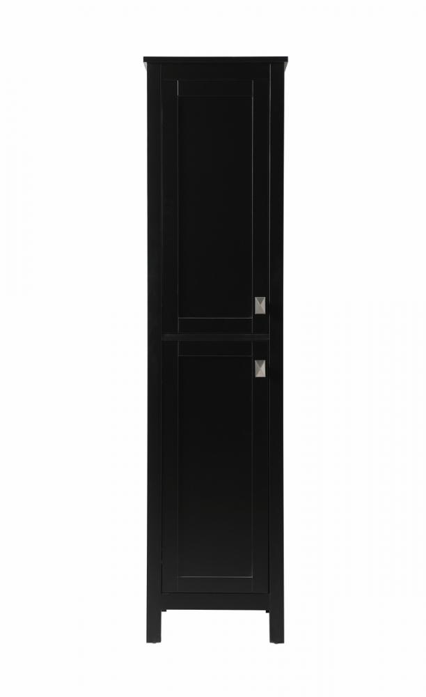 Bath Storage Cabinet 2dr 16Wx22Dx65H black