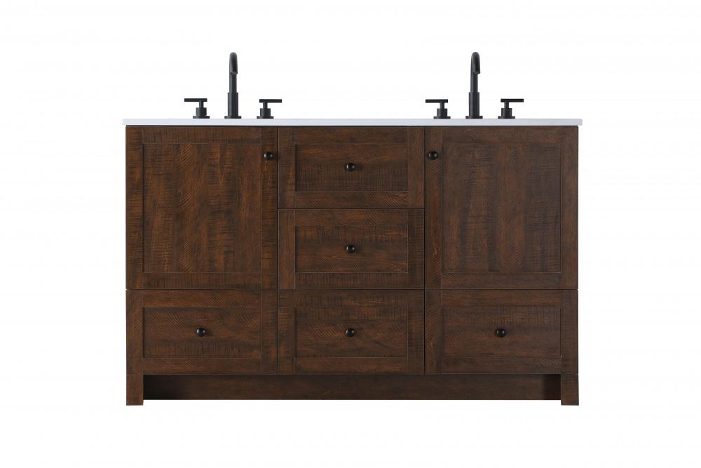 Vanity Cabinet 5Dw 2Dr 54"x19"x34" Expresso