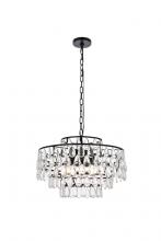 Elegant 1102D20BK - Mila 20 inch pendant in black