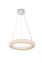 Elegant 3800D18C - Bowen Hang D18" H2.5" LED 24W DIM 3CCT Chrome