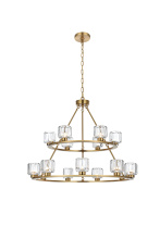 Elegant 5100L236SG - Pendant Light D36"+26" G9 Lt15 40W Satin Gold