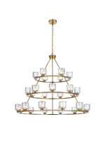Elegant 5100L348SG - Pendant Light D48"+36"+26" G9 Lt27 40W Satin Gold