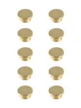 Elegant KB2009-GD-10PK - Trovon 1.6" Diameter Brushed Gold Oversize Round Knob Multipack (Set of 10)