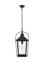 Elegant OD605H20BK - Luz 21 inch Outdoor Pendant in Black