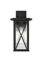 Elegant OD607W15BK - Jada 15 inch Outdoor Wall sconce in Black