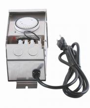 Elegant TF75WST - LOW VOLTAGE LANDSCAPE TRANSFORMER 75W, STAINLESS STEEL,INPUT: 120VOUTPUT: 0V-12V-13V-14V-15V