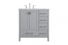 Elegant VF18932GR - 32 inch Single Bathroom Vanity in Gray