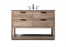 Elegant VF19248NT - Vanity Cabinet 4Dw 48x22x34 Natural Oak