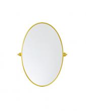 Elegant MR6C2132BLK - Oval pivot mirror 21x32 inch in black