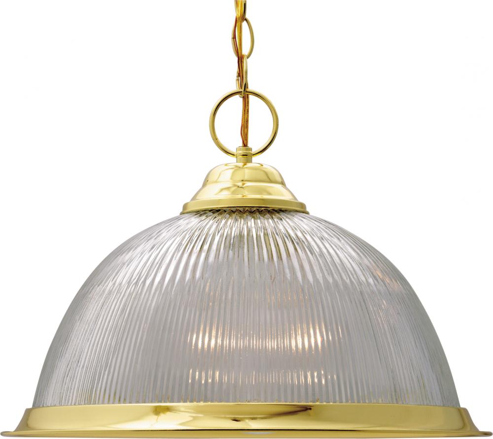1 Light - 15" - Pendant - Prismatic Dome