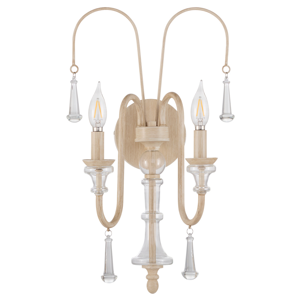 CLASICA 2 LIGHT WALL MOUNT - WASHED OAK