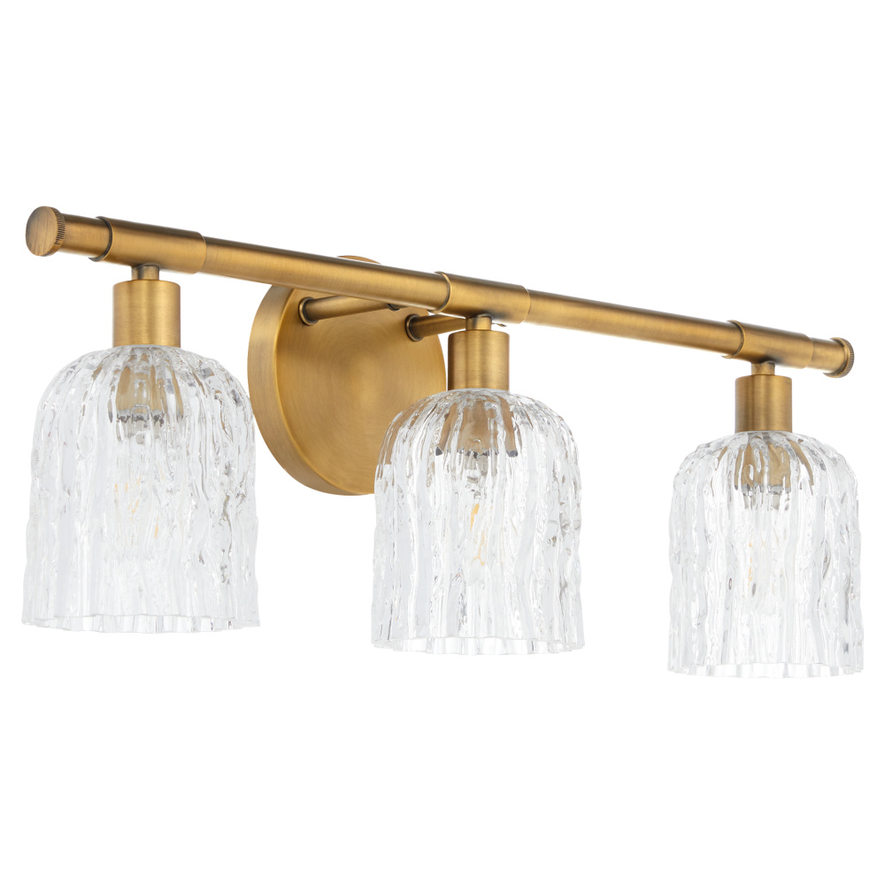 MERIAM 3 LIGHT VANITY - BRUSHED BRASS