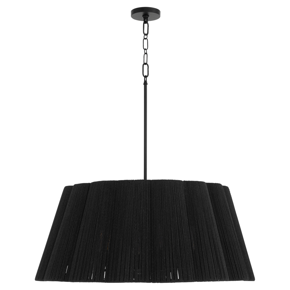 ANTON 8 LIGHT PENDANT - MATTE BLACK