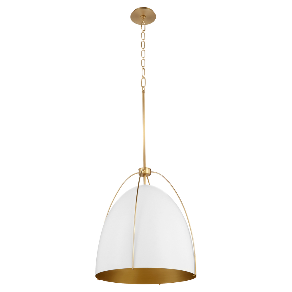 JAMIE 18" 3LT PENDANT - SW/AGB