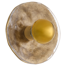 Quorum 53-8-47 - DEL REY 1 LIGHT SCONCE - BRUSHED BRASS