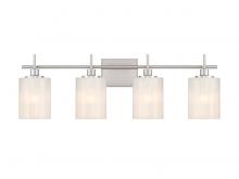 Savoy House Meridian M80085BN - 4-Light Bathroom Vanity Light in Brushed Nickel