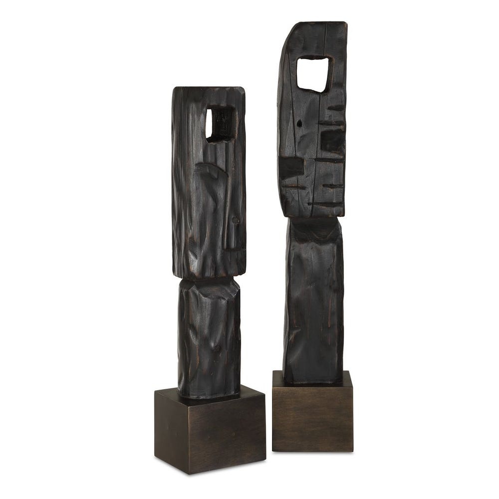 Uttermost Cipher Black Wood Totems Set/2