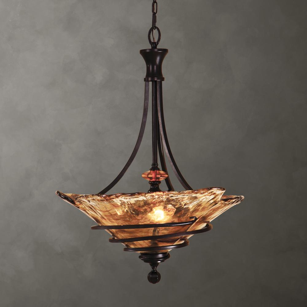 Uttermost Vitalia 3 Light Oil Rubbed Bronze Pendant