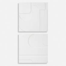 Uttermost 04373 - Uttermost Contours White Wall Decor Set/2