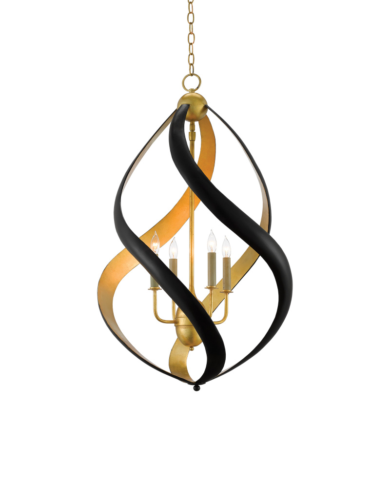 Trephine Black & Gold Chandelier