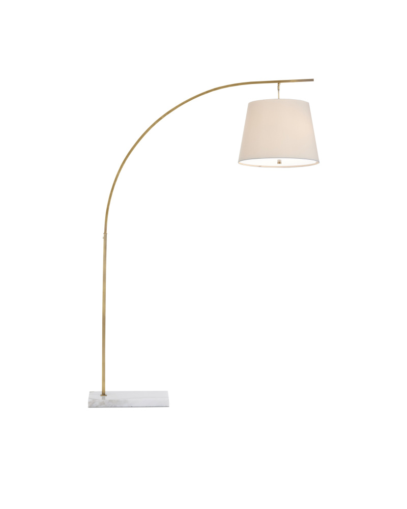 Cloister Medium Brass Floor Lamp
