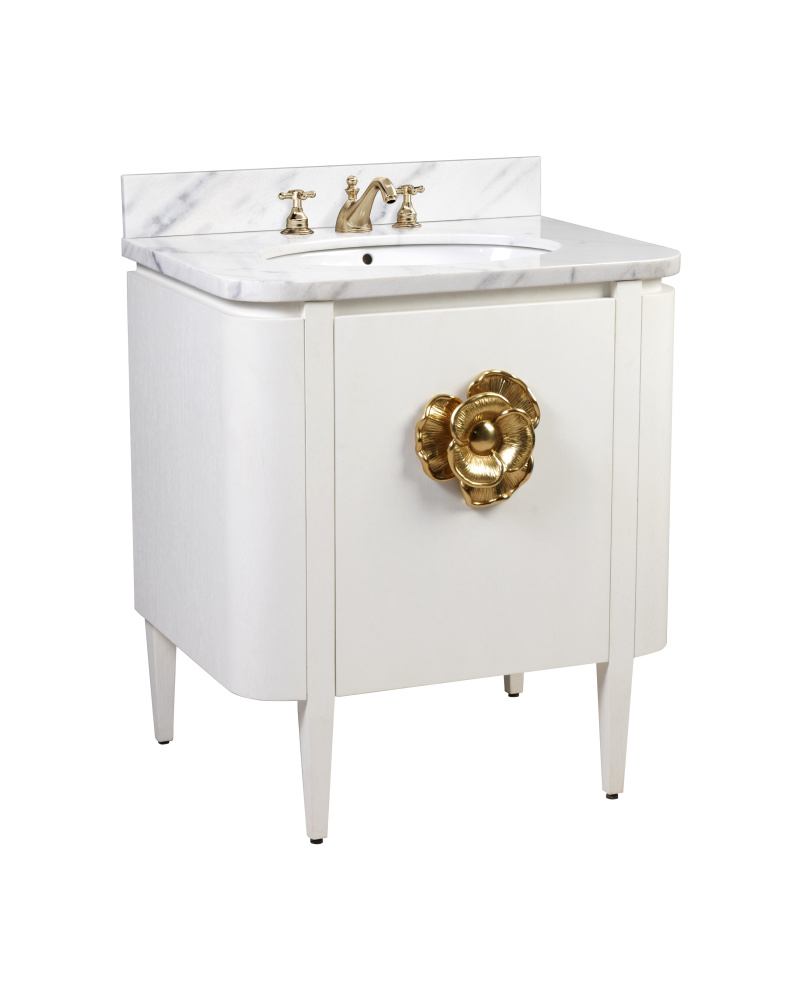 Briallen 30" White Vanity with Oval Undermount Sink