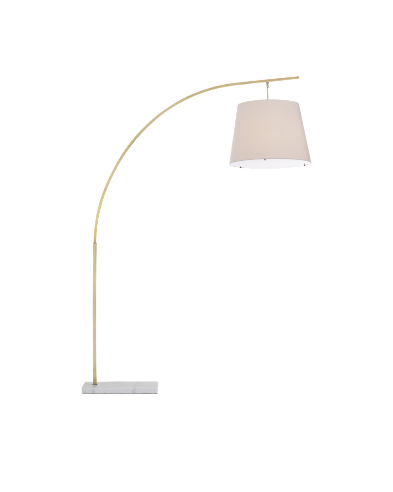 Cloister Large Brass Floor Lamp