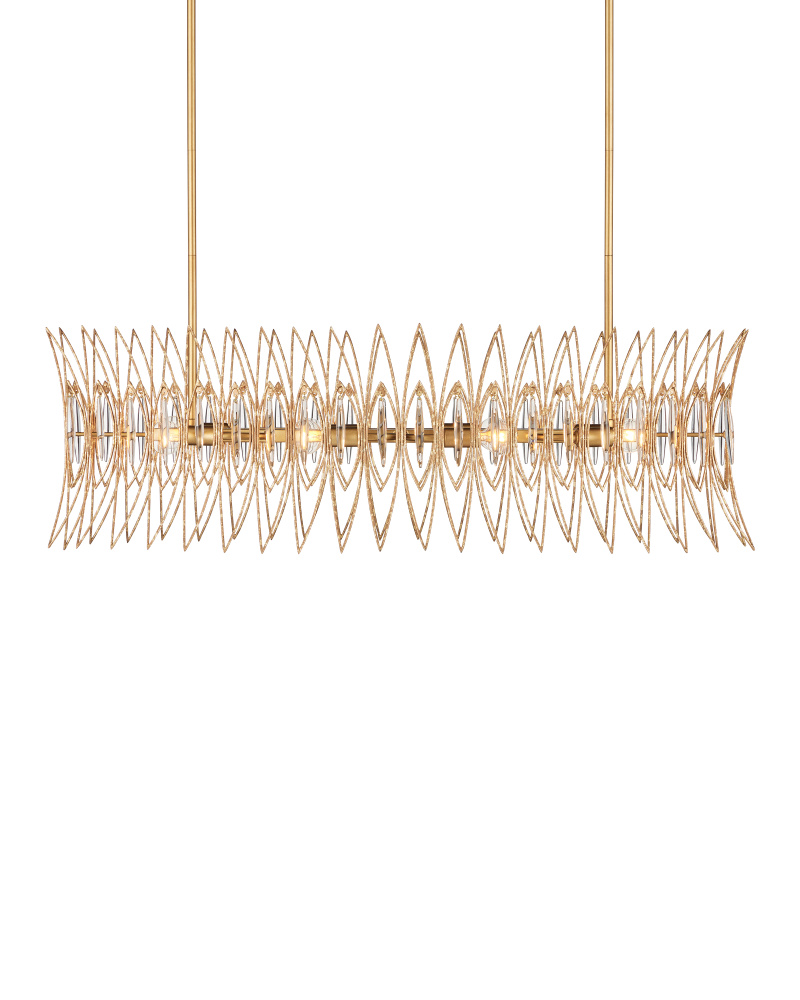 Marquise Oval Gold Chandelier