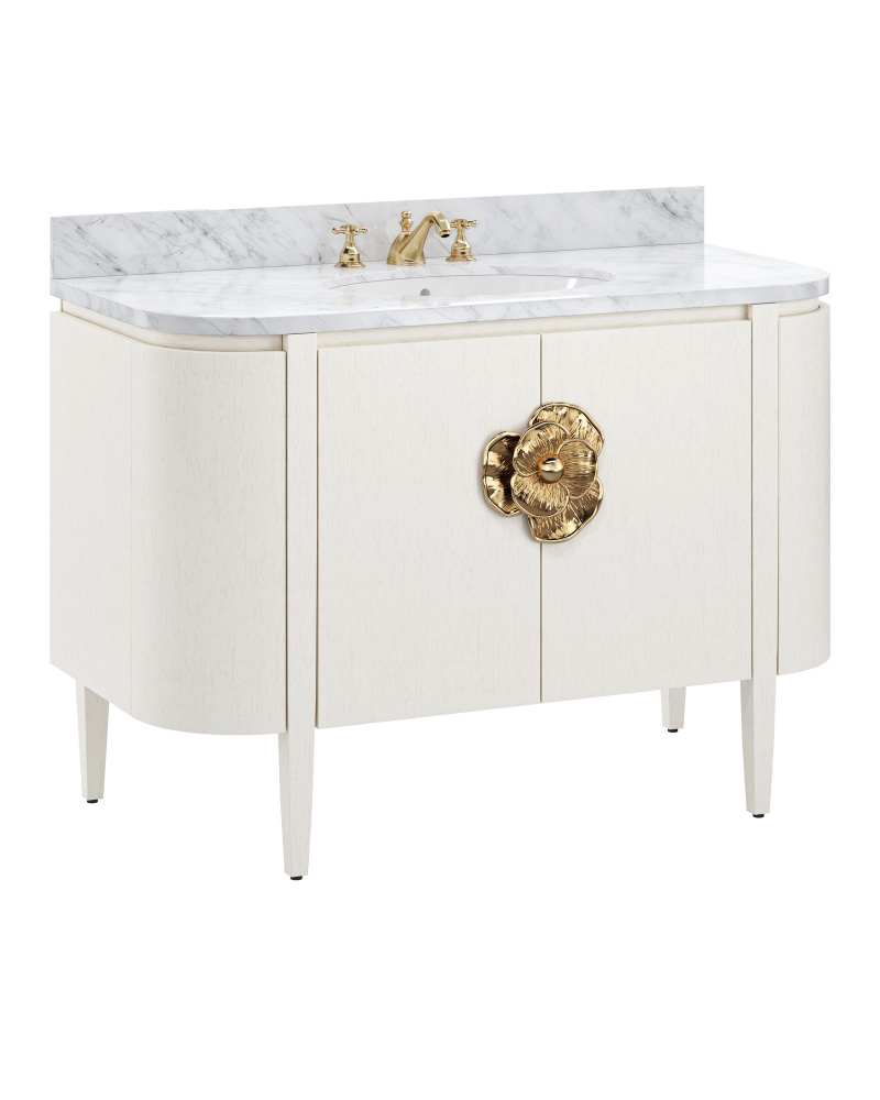 Briallen 48" White Vanity with Oval Undermount Sink
