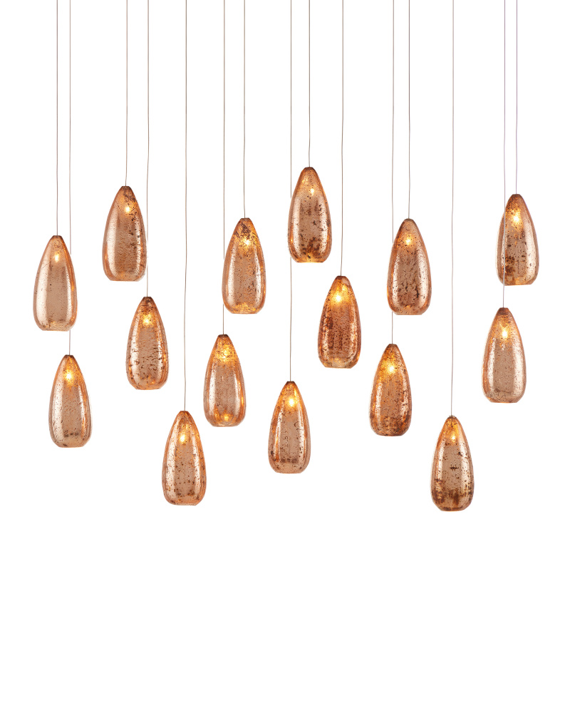 Rame 15-Light Linear Multi-Drop Pendant