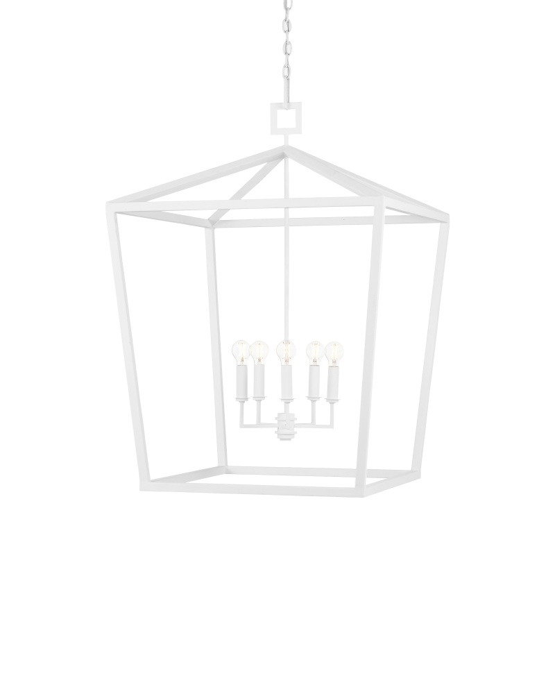 Denison Large White Lantern