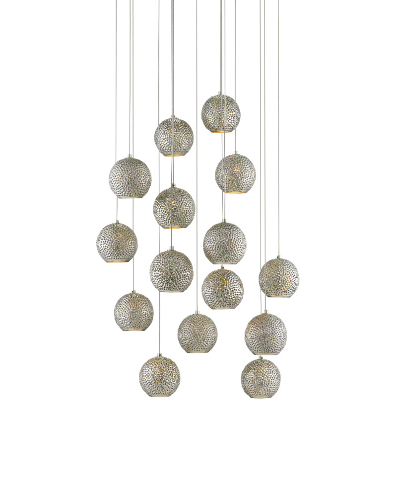 Giro 15-Light Round Multi-Drop Pendant