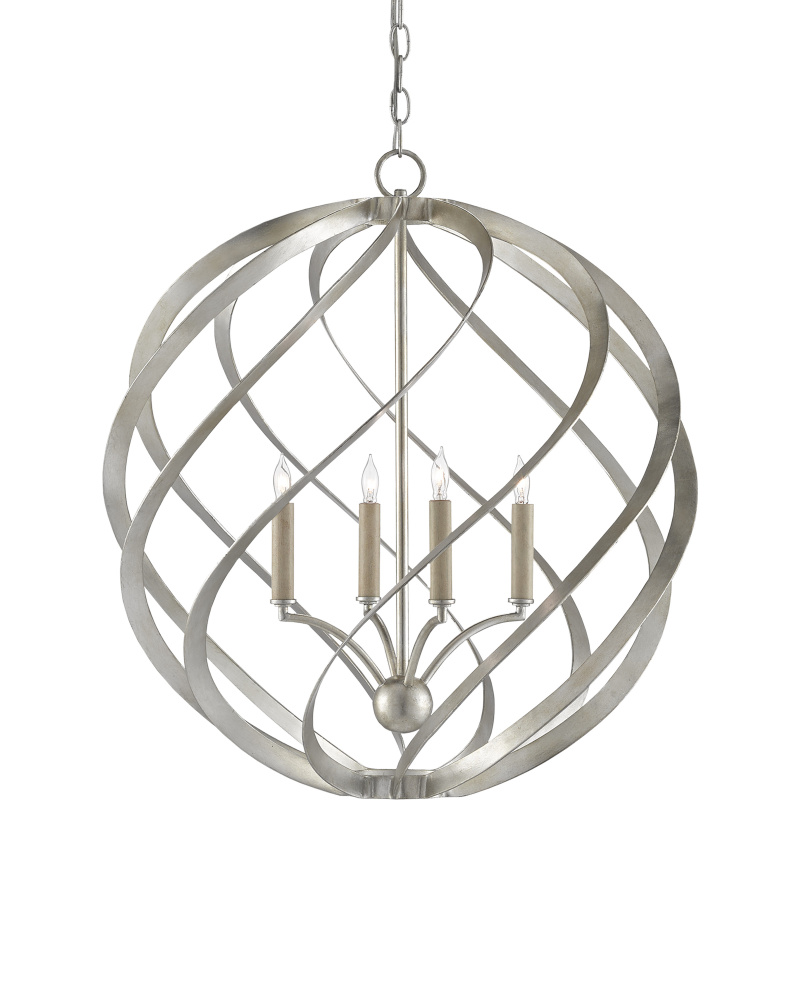 Roussel Silver Orb Chandelier