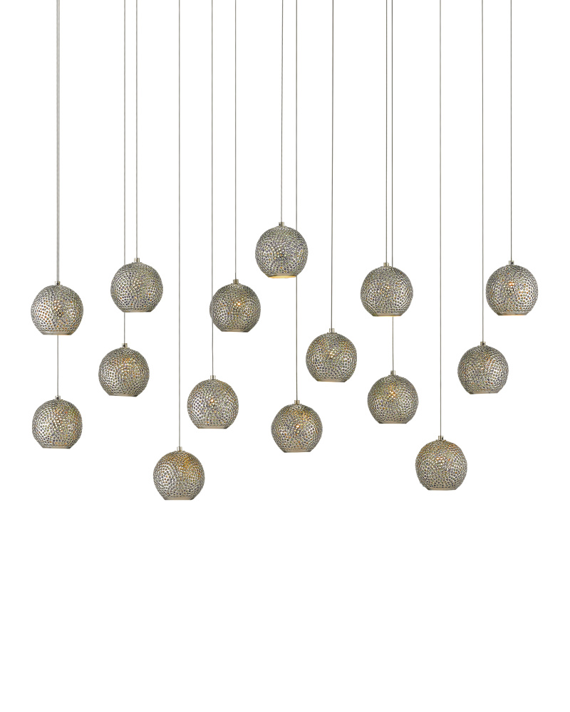 Giro 15-Light Linear Multi-Drop Pendant